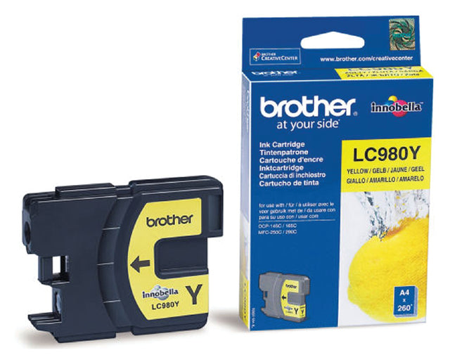 Frère - Inkcartridge Brother LC -980y Yellow | 1 pièce