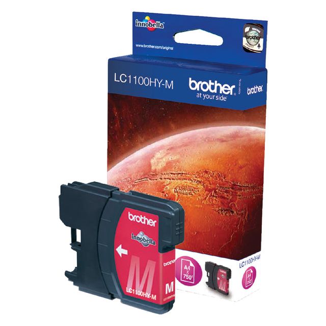 Brother - inktcartridge, 750 pagina's, OEM LC-1100HYM, magenta