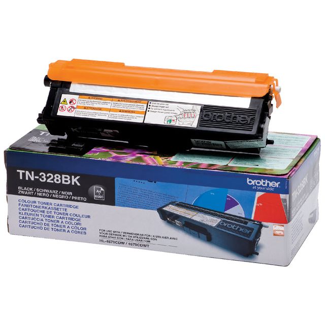 Brother - toner, 6.000 pagina's, OEM TN-328BK, zwart