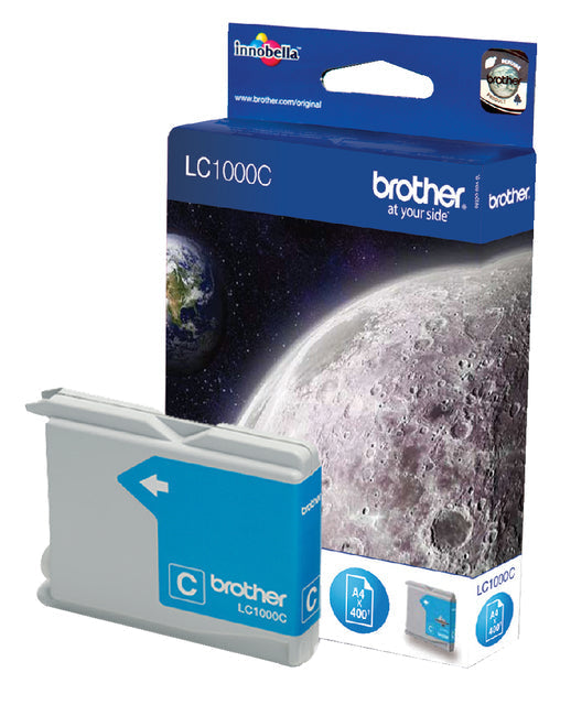 Brother - inktcartridge, 400 pagina's, OEM LC-1000C, cyaan