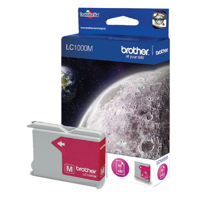 Brother - Inktcartridge, 400 pagina's, OEM LC-1000M, magenta