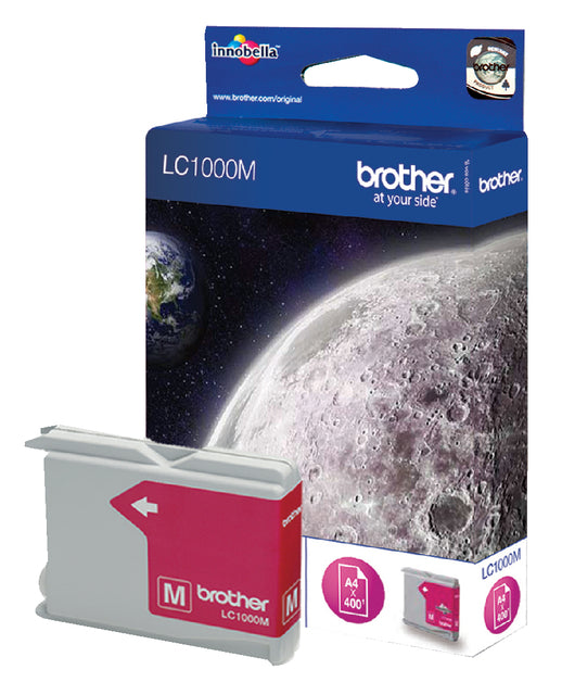 Brother - inktcartridge, 400 pagina's, OEM LC-1000M, magenta