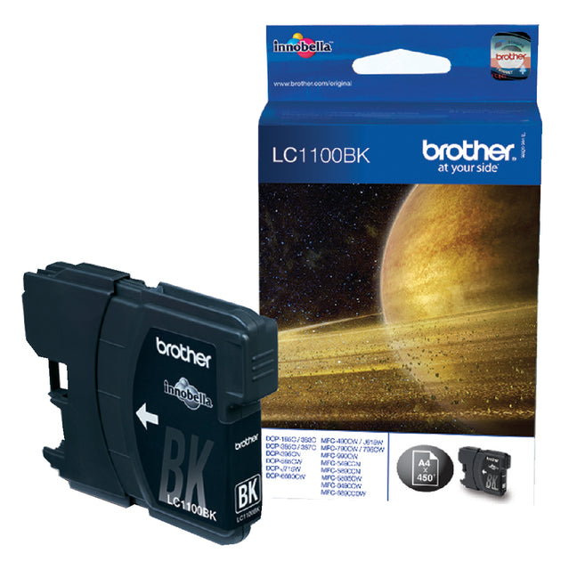 Frère - Inkcartridge Brother LC -1100BK Black | 1 pièce