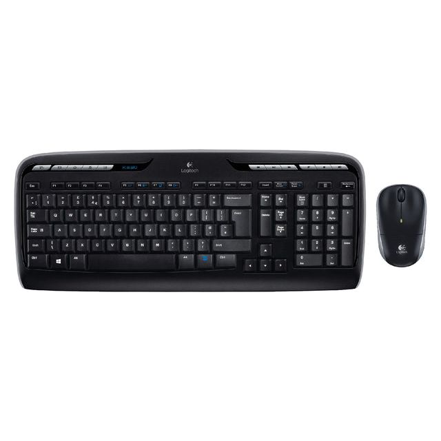 Logitech - Toetsenbord MK330 Qwerty +muis zwart