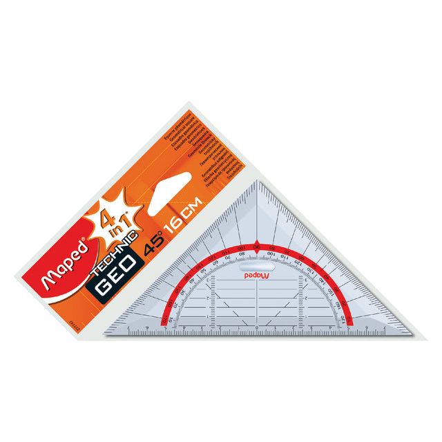 Mapte - Geo Triangle Maped Geometric 16cm | 1 pièce | 10 morceaux