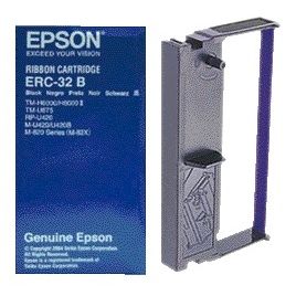 Epson - Nastro S015371 per nylon ERC-32B nero