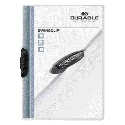 Durevole: cartella con clip Swingclip 30 fogli nera
