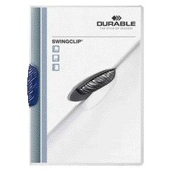 Durable - Carpeta con clip Swingclip 30 hojas azul