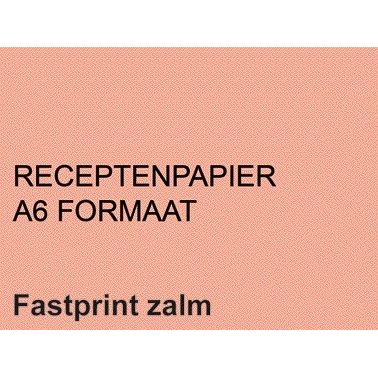 Fastprint - Papel receta A6 80gr salmón 2000 hojas