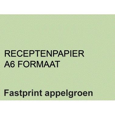 Fastprint - Papel recetario A6 80gr verde manzana 2000 hojas