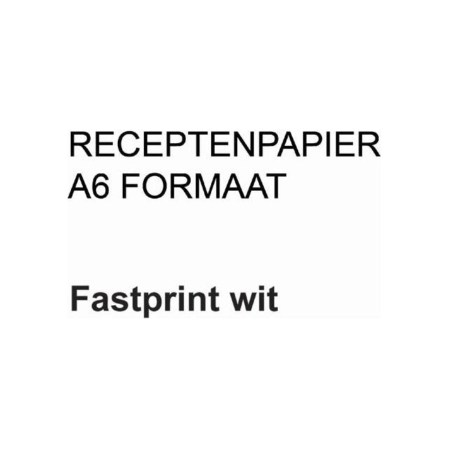 Fastprint - Receptpapier A6 80gr wit 2000vel