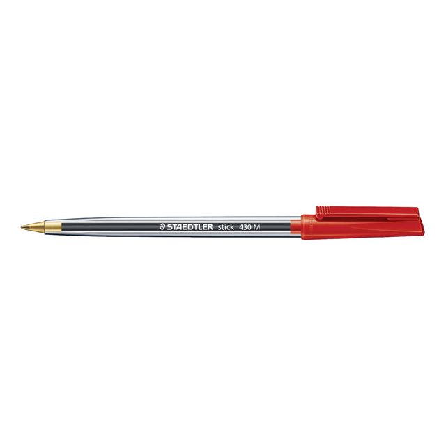 Staedtler - Ballpen -Stick 430 m rot | Außenschachtel ein 10 Stück