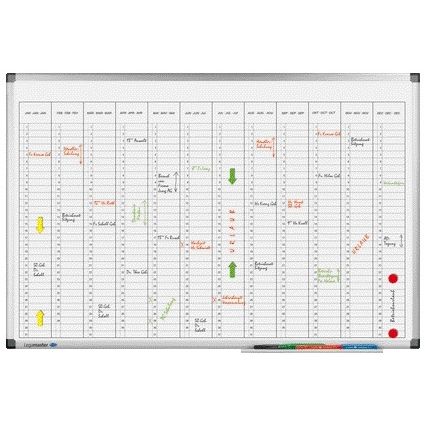 Legamaster - Tableau de planification planificateur annuel premium vertical 60x90cm