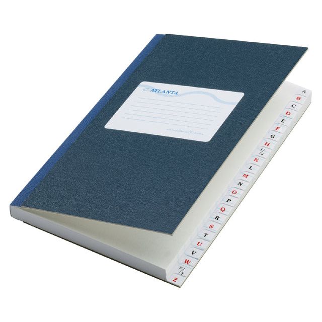 Atlanta - Notitieboek met alfabet gelineerd blauw | 5 stuks