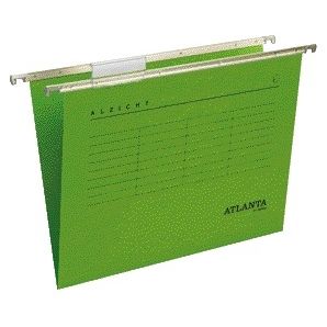 Quantore - Hanging folder Djois folio frontal recycled V-bottom green