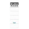 Elba - Etiqueta trasera ancha 59x190mm autoadhesiva blanco/gris 10 piezas