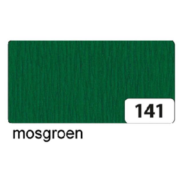 Folia Paper - Crep Paper Folia 250x50 cm NR141 MOSSGROEN | 10 Stück