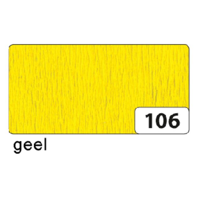 Folia Paper - Crep Paper Folia 250x50cm NR106 Jaune | Boîte extérieure une pièce de 10