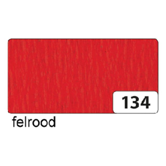 Folia Paper - Crep Paper Folia 250x50cm NR134 Bright Red | Boîte extérieure une pièce de 10