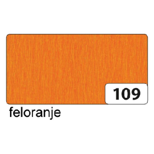 Folia Paper - Crep Paper Folia 250x50 cm NR109 Feloranje | 10 Stück