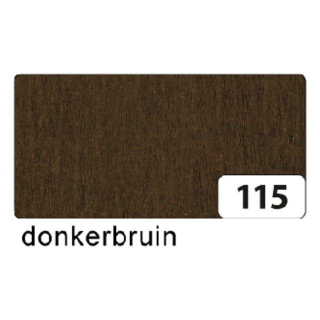 Folia Paper - Crepepapier Folia 250x50cm nr115 donkerbruin | 10 stuks