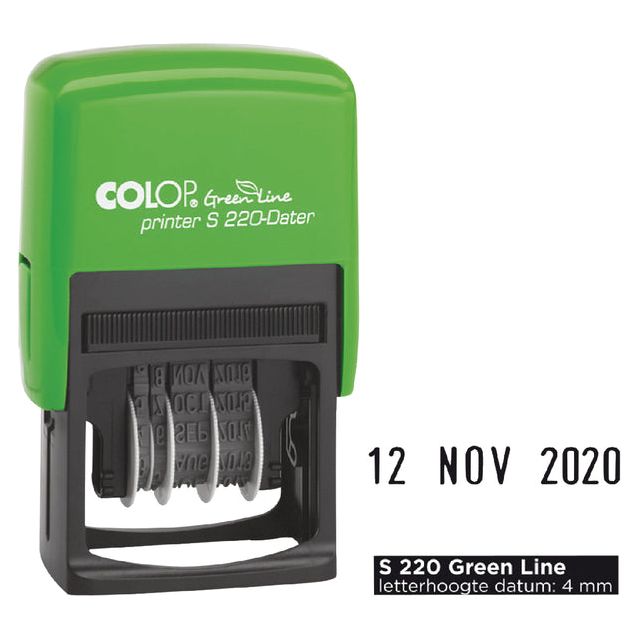 Colop - Datumstempel S220 green line 4mm