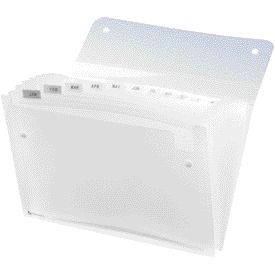 Rexel - Sorting folder Ice 13 compartments transparent | 10 pieces