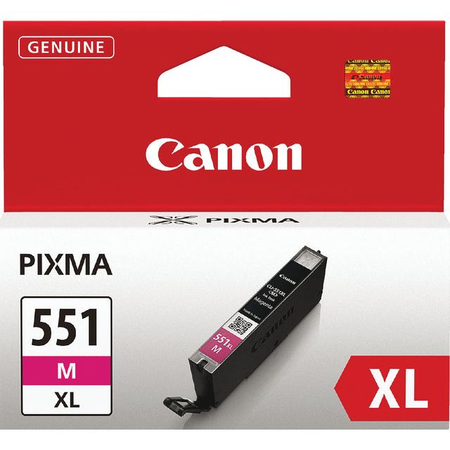 Canon - inktcartridge CLI-551M-XL, 680 pagina's, OEM 6445B001, magenta