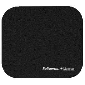 Fellowes - Tappetino per mouse microban antibatterico nero
