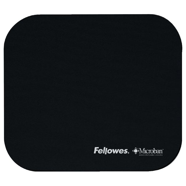 Fellowes - Muismat microban antibacterieel zwart