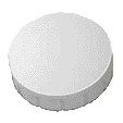 MAUL - Magnete Solido 20mm 300gr bianco 10 pezzi