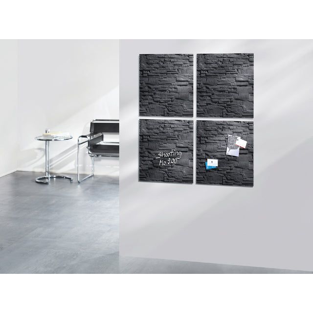 SIGEL - SIGEL MAGNETIQUE 480X480X15MM SLATE | 1 pièce