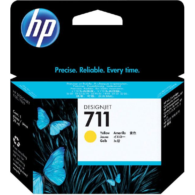 HP - Inkcartridge HP CZ132A 711 Jaune | 1 pièce