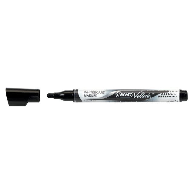 BIC - Felt -tip Pen Bic Liquid Whiteboard Autour M Black | Boîte extérieure une pièce 12