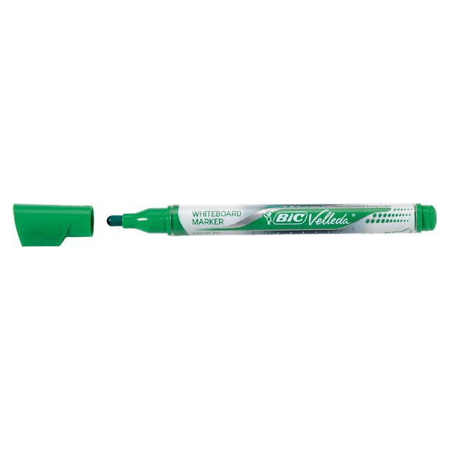 Bic - Viltstift Liquid whiteboard rond groen medium | 12 stuks