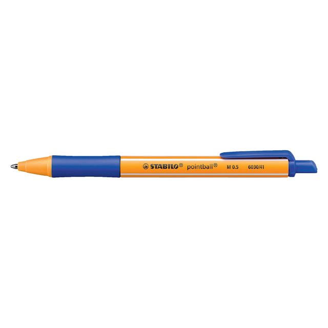 Stabilo - Ballpoint Pointball 6030/41 M bleu | 1 pièce | 10 morceaux