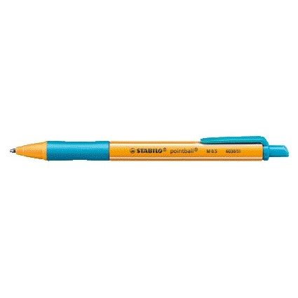 Stabilo -  Balpen pointball 6030/51 m turquoise | 10 stuks