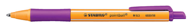 Stabilo - Ballpoint Pointball 6030/58 M Lila | Boîte extérieure une pièce de 10