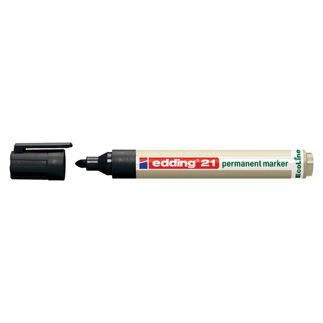 Edding Ecoline - Felt -tip Edding 21 Eco Round 1.5-3mm noir | 10 morceaux