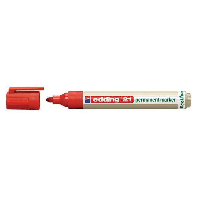 Edding Ecoline - Felt -Tip Edding 21 Ecoline autour de rouge 1,5 à 3 mm