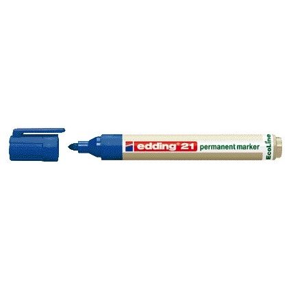 Edding EcoLine -  Viltstift edding 21 eco rond 1.5-3mm blauw | 10 stuks