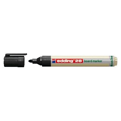 Edding - Rotulador para pizarra blanca 28 EcoLine redondo 1,5-3mm negro