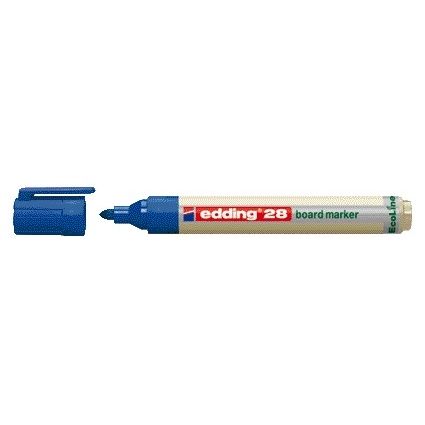 Edding - Pennarello per lavagna bianca 28 EcoLine rotondo 1,5-3 mm blu