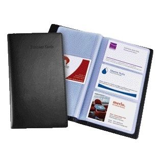 Sigel -  Visitekaartmap  120krt 90x58mm zwart