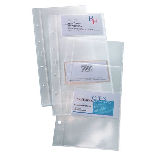 SIGEL - Couverture de carte de visite SIGEL 80 KRT 90X58MM Transparent | Prendre un 10 morceau