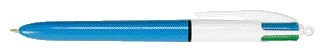 Bic - Ballpoint pen 4 colors medium light blue | 12 pieces