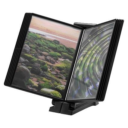 Djois -  Infomanager  Flex-O-Frame basis met 10-tassen antraciet/zwart
