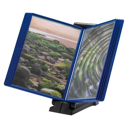 Djois -  Infomanager  Flex-O-Frame basis met 10-tassen antraciet/blauw