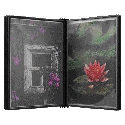 Djois - Wall element Flex-O-Frame A4 with 5 bags black