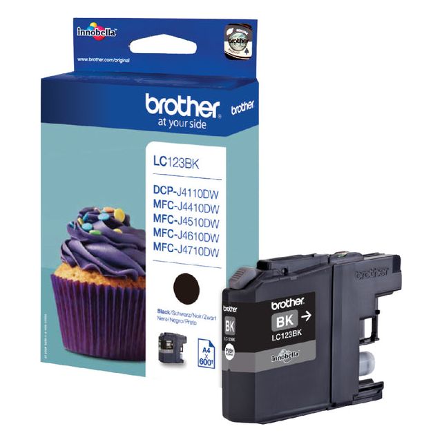 Bruder - Inkcartridge Bruder LC -123BK Schwarz | 1 Stück